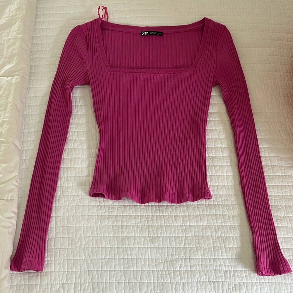 Zara pink top
